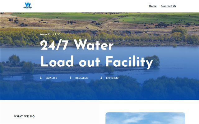 Water Co. II LLC website preview